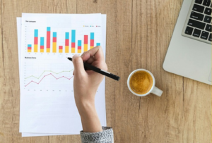 Analytical review of a carbon footprint chart for a business sustainability audit
